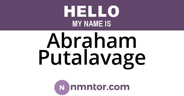 Abraham Putalavage