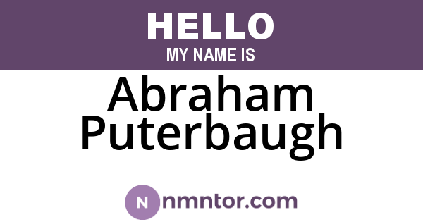 Abraham Puterbaugh