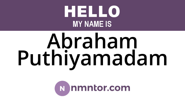 Abraham Puthiyamadam