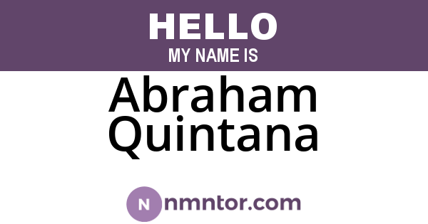 Abraham Quintana