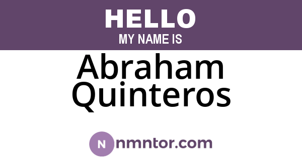 Abraham Quinteros