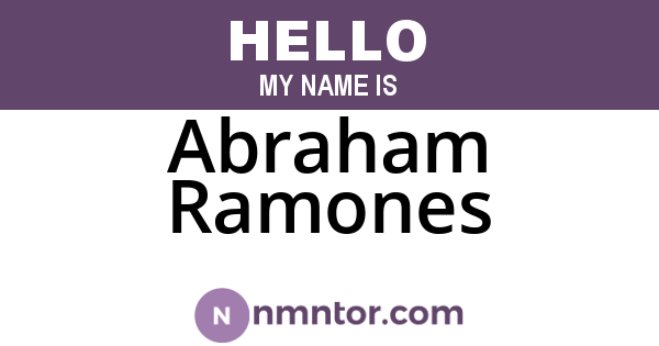 Abraham Ramones