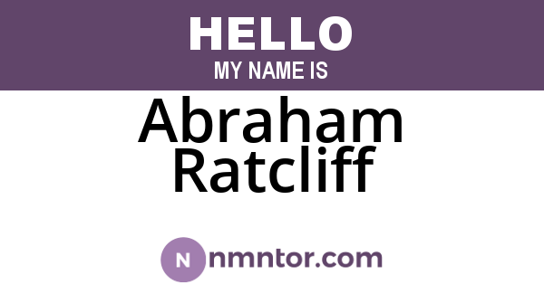 Abraham Ratcliff