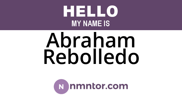 Abraham Rebolledo