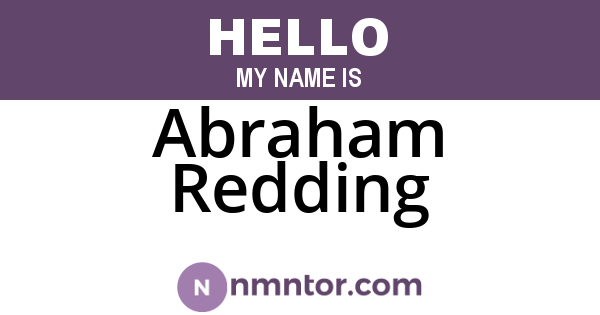 Abraham Redding