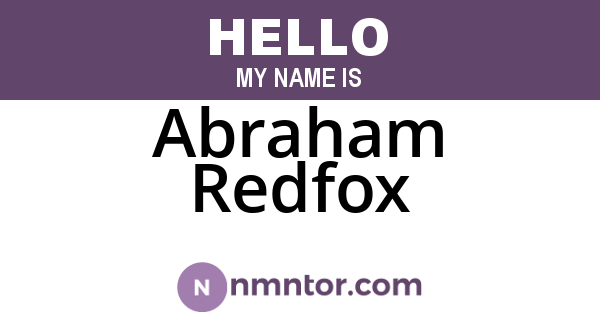 Abraham Redfox