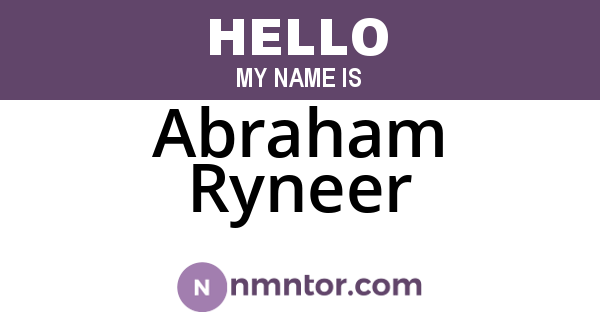 Abraham Ryneer