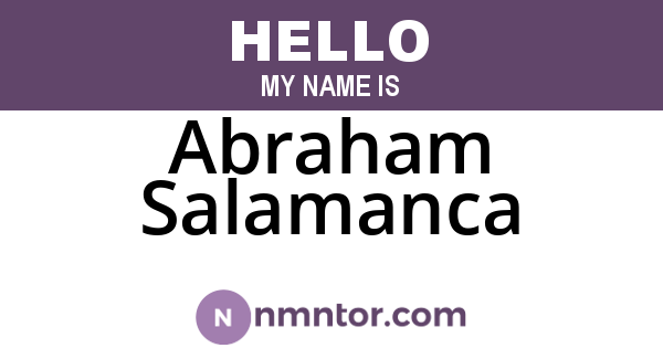 Abraham Salamanca