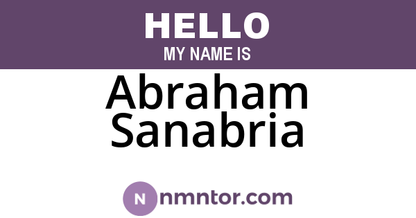 Abraham Sanabria