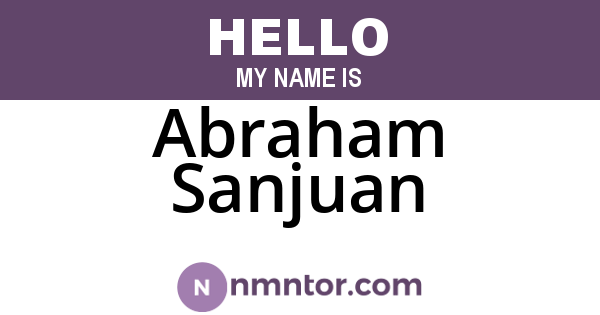 Abraham Sanjuan