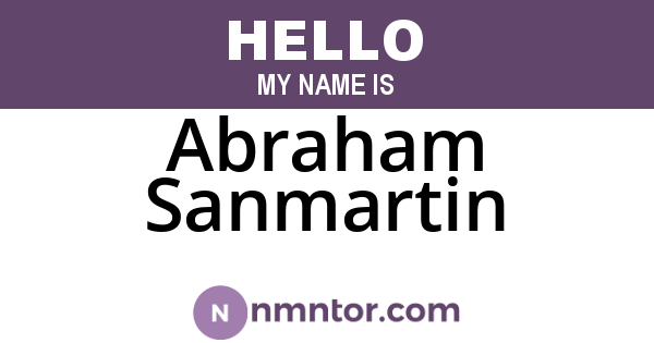 Abraham Sanmartin