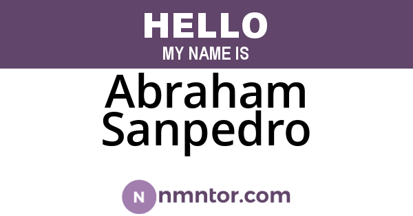 Abraham Sanpedro