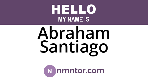 Abraham Santiago