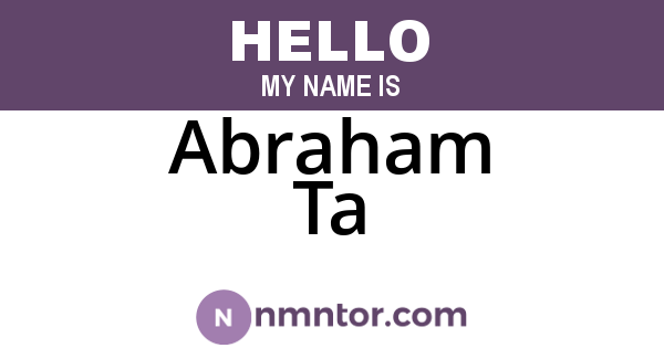 Abraham Ta