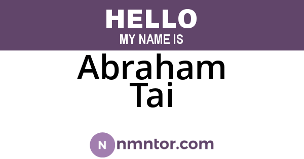 Abraham Tai