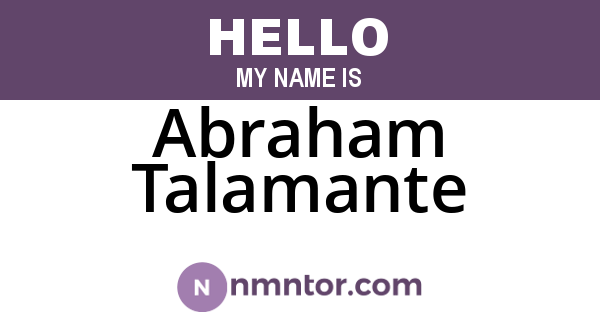 Abraham Talamante