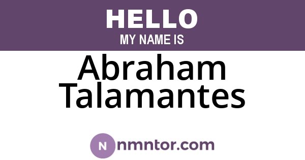 Abraham Talamantes