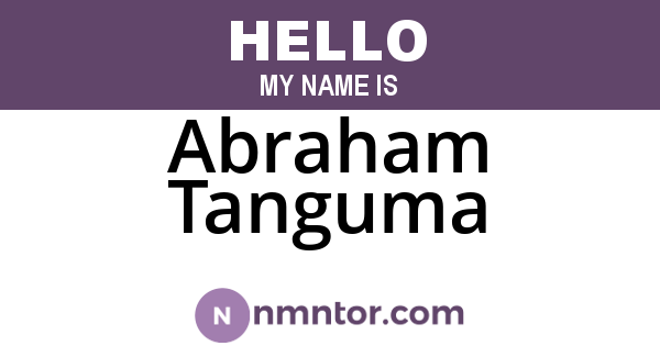 Abraham Tanguma