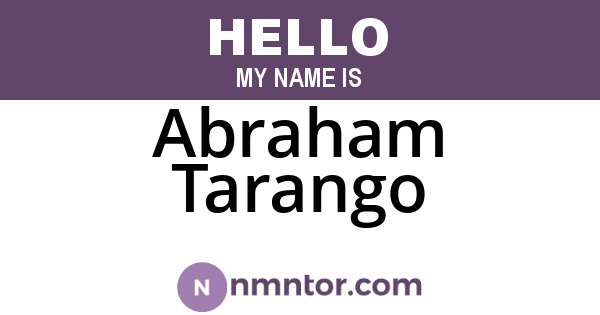Abraham Tarango