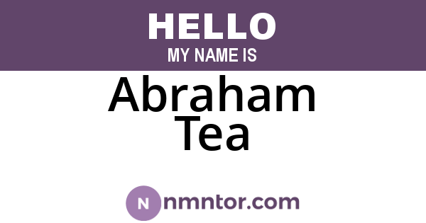 Abraham Tea