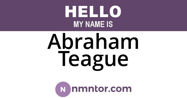 Abraham Teague