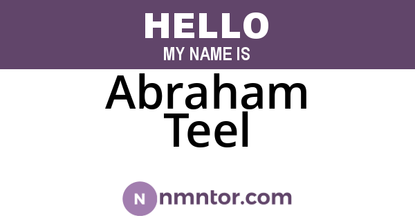 Abraham Teel