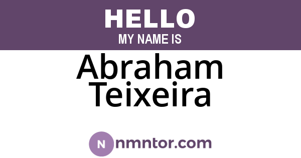 Abraham Teixeira