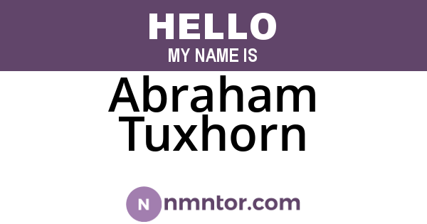 Abraham Tuxhorn