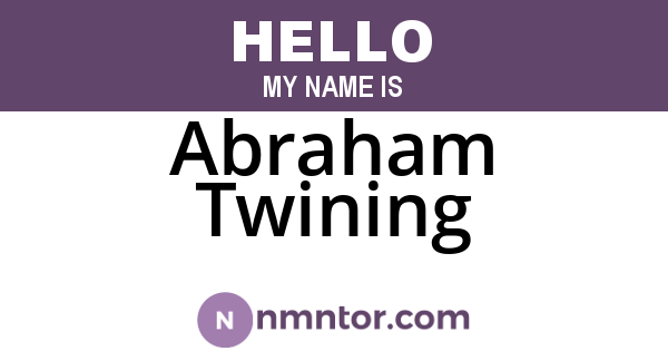 Abraham Twining
