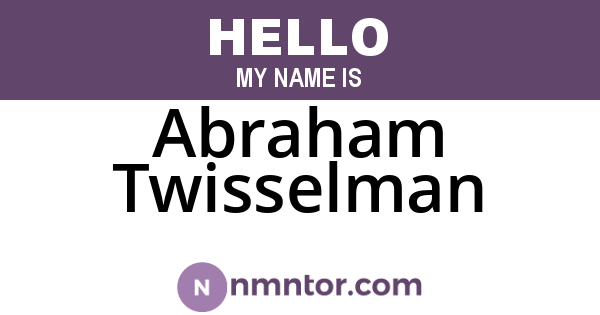 Abraham Twisselman