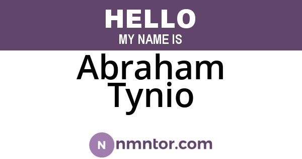 Abraham Tynio