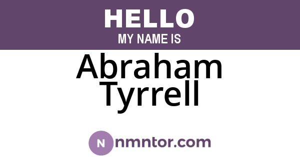 Abraham Tyrrell