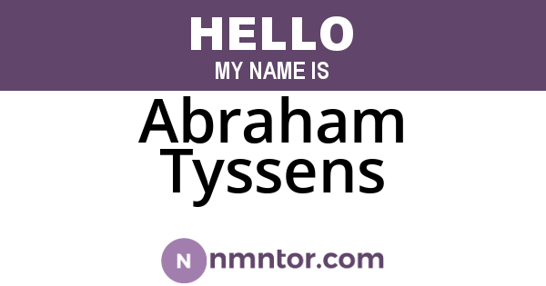 Abraham Tyssens