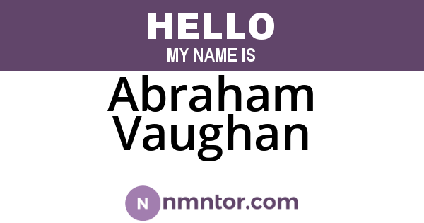 Abraham Vaughan