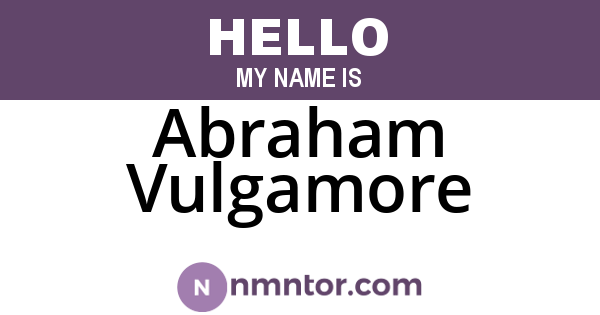 Abraham Vulgamore