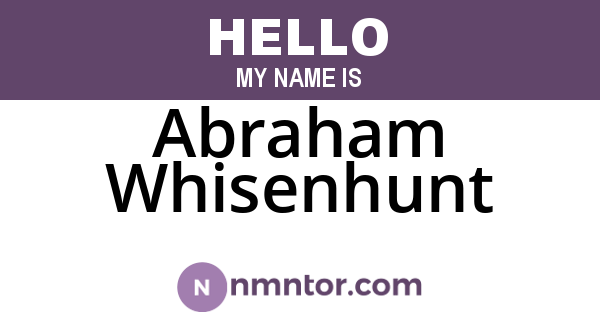 Abraham Whisenhunt