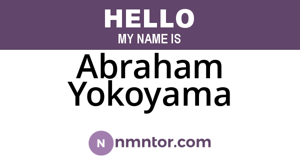 Abraham Yokoyama