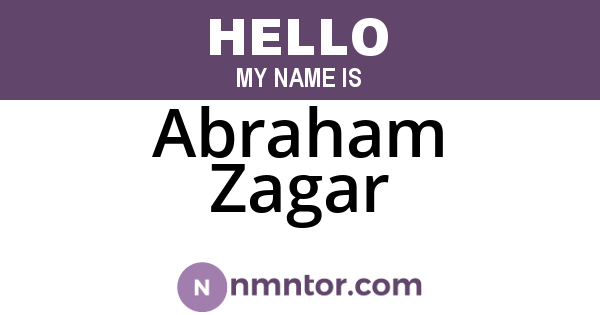 Abraham Zagar