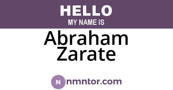 Abraham Zarate