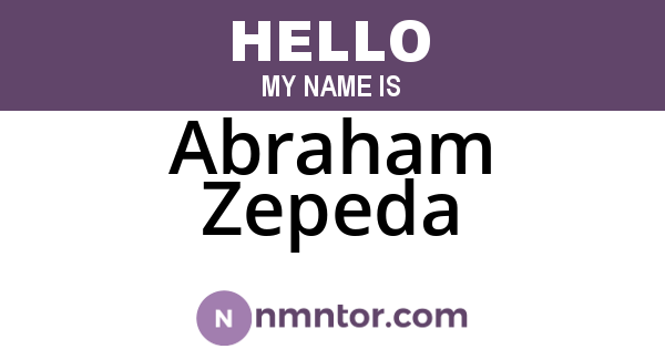 Abraham Zepeda