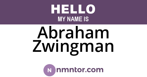 Abraham Zwingman