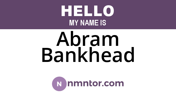 Abram Bankhead