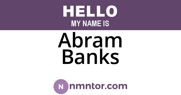 Abram Banks