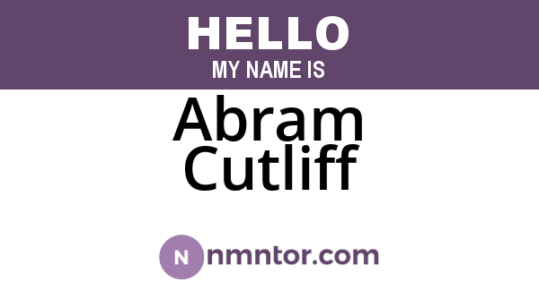 Abram Cutliff