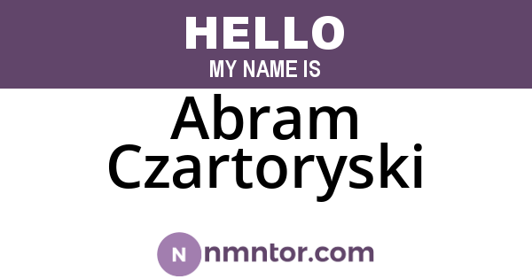 Abram Czartoryski