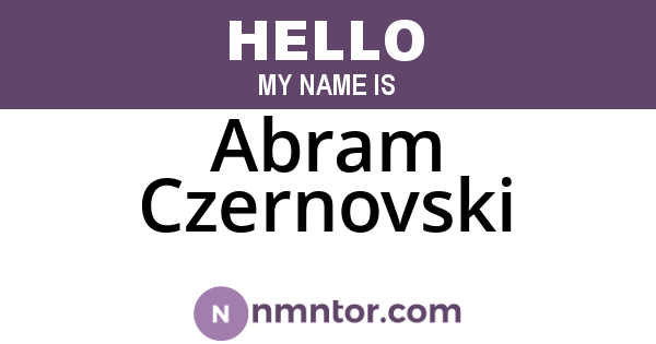 Abram Czernovski