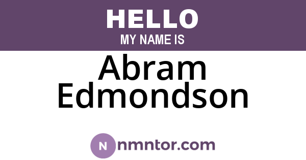 Abram Edmondson