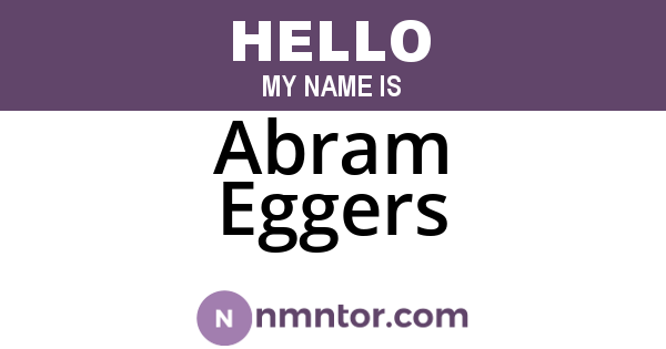 Abram Eggers