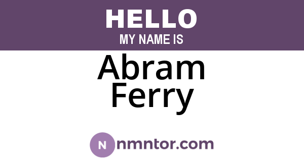Abram Ferry