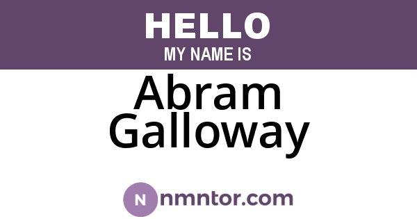 Abram Galloway